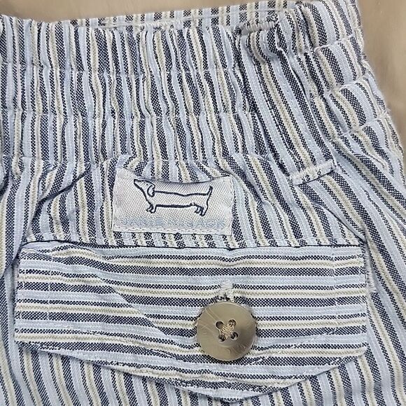 JANIE AND JACK BLUE STRIPED SEERSUCKER ROLL-UP PANTS, SIZE 2T - Picture 10 of 12